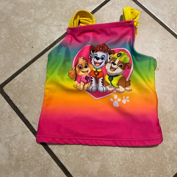 Colorful Kids Rashguard with Cartoon Characters - Picture 2 of 3